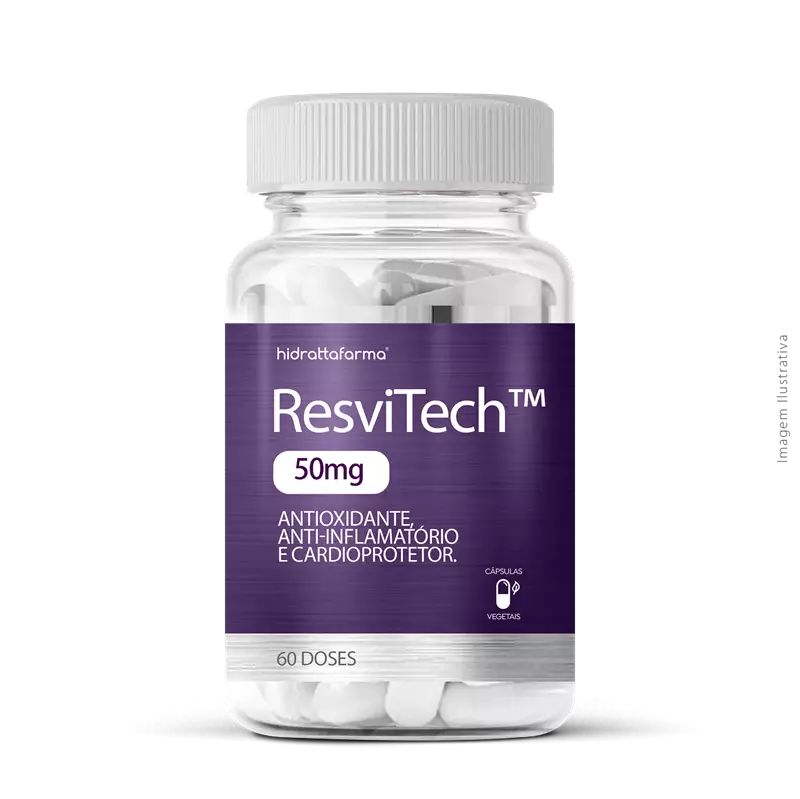 ResviTech 60 doses 10x mais biodisponível  que o resveratrol tradicional