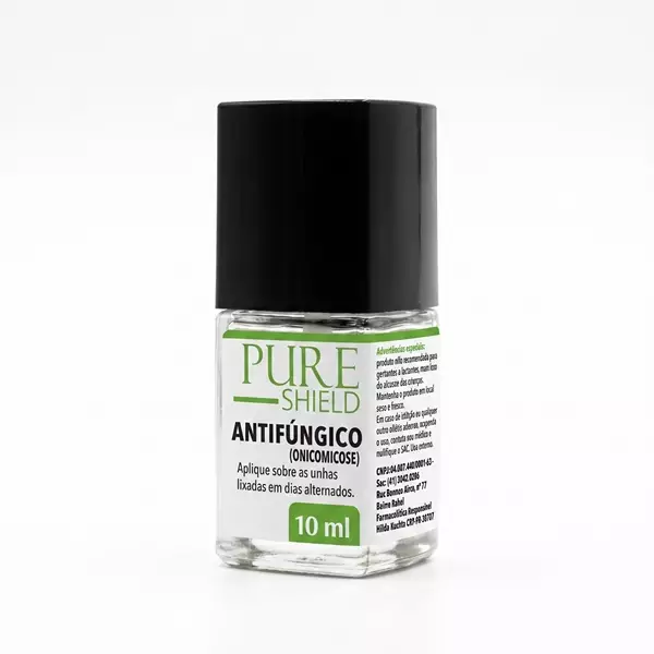 Esmalte Pureshield Antifúngico (Onicomicose) 10ml (Auxilia no tratamento da micose de unha nas mãos e pés.)